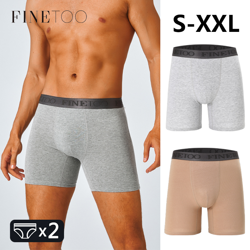 Boxer Brief Pack Cotton - 2 pièces boxeurs longs en coton